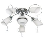 Светильник ЭкономСвет 9062/5+1CR WT