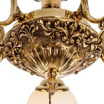 Светильник ЭкономСвет 9064/5GD BK WT