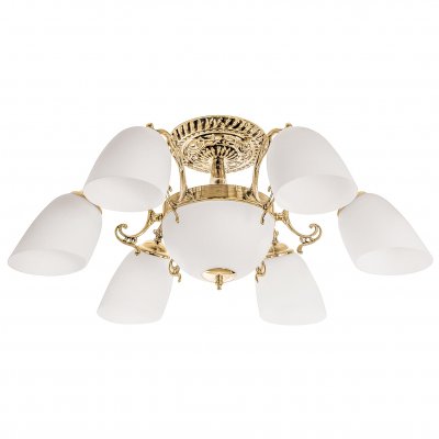 Светильник ЭкономСвет 9064/6+2GD BK WT