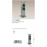 Уличный блок розеток IP44 220V Eglo 90748 PARK 4