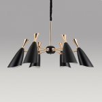 Люстра Delight 9099P-6 black/gold