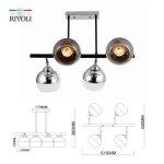 Люстра Rivoli Eduarda 9100-304 4 * Е27 60 Вт модерн