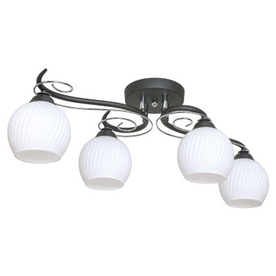 Светильник ЭкономСвет 91015/4CR+BK WT