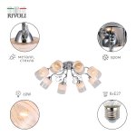 Люстра Rivoli Fabiana 9102-308 8 * Е27 60 Вт модерн