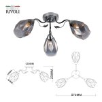 Люстра Rivoli Hillary 9103-303 3 * Е27 60 Вт модерн