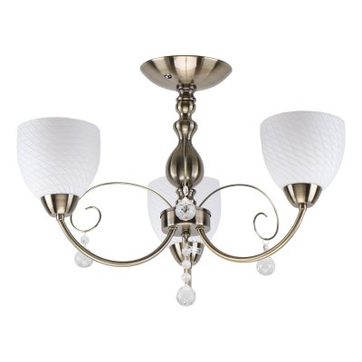 Люстра классическая с хрусталем Экономсвет 91035/3AB WT