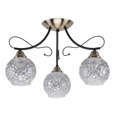 Люстра классическая Экономсвет 91036/3AB+BK GR Люстра классическая Экономсвет 91036/3AB+BK GR