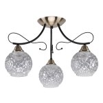 Люстра классическая Экономсвет 91036/3AB+BK GR