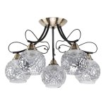 Люстра классическая Экономсвет 91036/5AB+BK GR