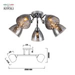 Люстра Rivoli Jennifer 9104-305 5 * Е27 60 Вт модерн