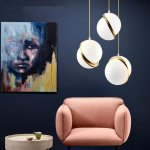 Подвесной светильник Crescent 3S brass 9182S/3S brass Delight