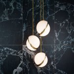 Подвесной светильник Crescent 3S brass 9182S/3S brass Delight