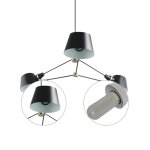 Люстра Delight 9209P/3A black