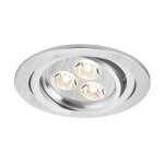 Paulmann 92529 Premium EBL Aria rund schw LED 1x3W Alu