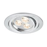 Paulmann 92599 Prem.EBL Aria rund schw LED 1x3W Alu
