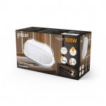 Светильник Gauss НБП IP54 280*160*115 овал с решеткой под лампу Е27 max 100W