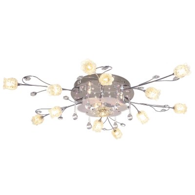 Люстра галогенная Экономсвет 933M/16CR RC WT+RBPLED