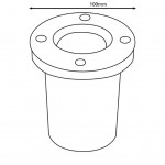 Светильник уличный грунтовый Eglo 93482 LAMEDO