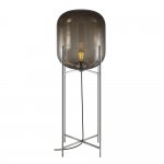 Торшер Oda black/smoky