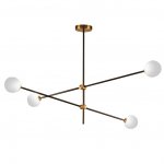 Люстра Bistro Globe 4 9389P/4 black/gold Delight