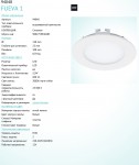 Встраиваемый и накладный светильник Eglo 94048 FUEVA 1