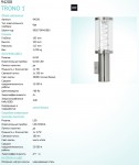 Светильник уличный Eglo 94208 TROнет 1