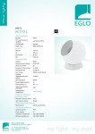 Настольная лампа и бра Eglo 94513 PETTO 1