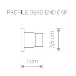 Трековая система Nowodvorski PROFILE DEAD END CAP BLACK 9458