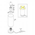 Настольная лампа Eglo 94619 TORVISCO