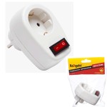 Переходник Navigator 94 669 NAD-1E-СS-WH 1гн. с выкл.