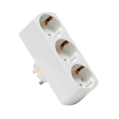 Разветвитель Navigator 94 672 NAD-L-3E-WH 3 гн. (в ряд) с/з