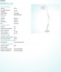 Торшер напольный Eglo 94701 BORGILLIO