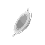 Светильник Gauss, круглый с декоративным стеклом,160х30, ?118, 12W 3000K, 900лм (947111112)