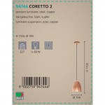Светильник подвесной Eglo 94744 CORETTO 2