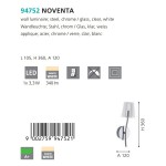 Настенно-потолочный светильник Eglo 94752 NOVENTA