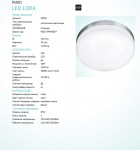 Светильник для ванной комнаты Eglo 95001 LED LORA