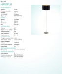 Торшер напольный Eglo 95169 MASERLO