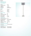 Торшер напольный Eglo 95173 MASERLO