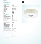 Настенно-потолочный светильник LED Eglo 95328 ROMAO 1