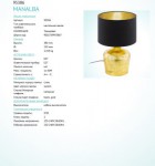 Настольная лампа Eglo 95386 MANALBA