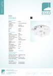 Настенно-потолочный светильник LED Eglo 95719 JURANDA