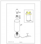 Настольная лампа Eglo 95776 DAMASCO 1