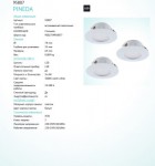 Встраиваемый диодный светильник Eglo 95807 PINEDA (3шт)