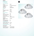 Встраиваемый светильник Eglo 95822 PINEDA
