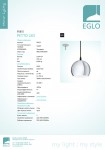 Подвесной светильник Eglo 95835 PETTO LED