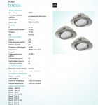 Встраиваемый светильник Eglo 95859 PINEDA