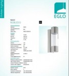 Уличный светодиодный светильник настенный Eglo 96013 ROBLEDO