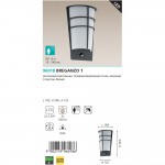 Уличный светодиодный светильник с датчиком движения Eglo 96018 BREGANZO 1