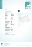 Встраиваемый светильник Eglo 96152 SALOBRENA 1