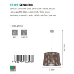 Подвесной светильник Eglo 96198 SENDERO